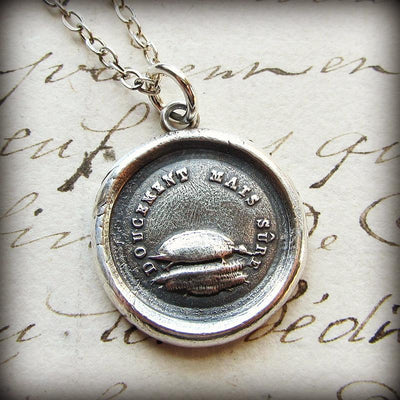 Turtle Wax Seal Necklace - Patience, Longevity & Endurance - Shannon Westmeyer Jewelry - 3