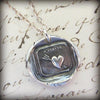 Love Hurts - Heart and Arrow Wax Seal Necklace - Shannon Westmeyer Jewelry - 2