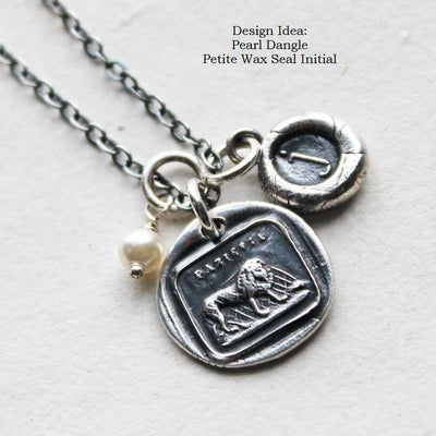 The Lion and the Mouse Aesop Fable Wax Seal Necklace - Patience - Shannon Westmeyer Jewelry - 3