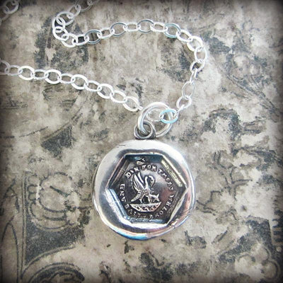 A Mothers Love - New Mommy Wax Seal Necklace - Shannon Westmeyer Jewelry - 3