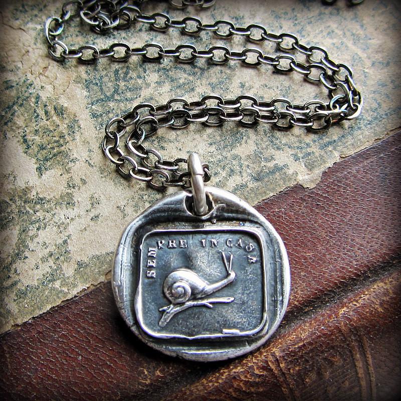 Snail Wax Seal - Home is Always With Me - Shannon Westmeyer Jewelry - 1