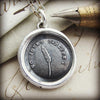 Always Sincere wax seal pendant