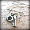 The Future is Bright - Personalized Initial Necklace - Vintage Reclaimed Swarovski Crystal - Shannon Westmeyer Jewelry - 2