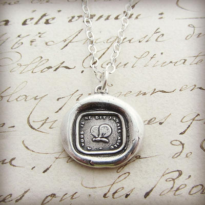 Inspirational Butterfly Wax Seal Necklace