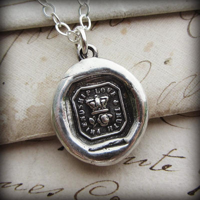 Crown & Rose Wax Seal - Friendship, Love & Truth - Shannon Westmeyer Jewelry - 3