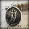 Cupid and Psyche Wax Seal Necklace - Love Overcomes Anything - Shannon Westmeyer Jewelry - 2