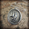 Cupid and Psyche Wax Seal Necklace - Love Overcomes Anything - Shannon Westmeyer Jewelry - 3