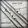 Curb Chain 2mm - Sterling Silver - Shannon Westmeyer Jewelry - 2