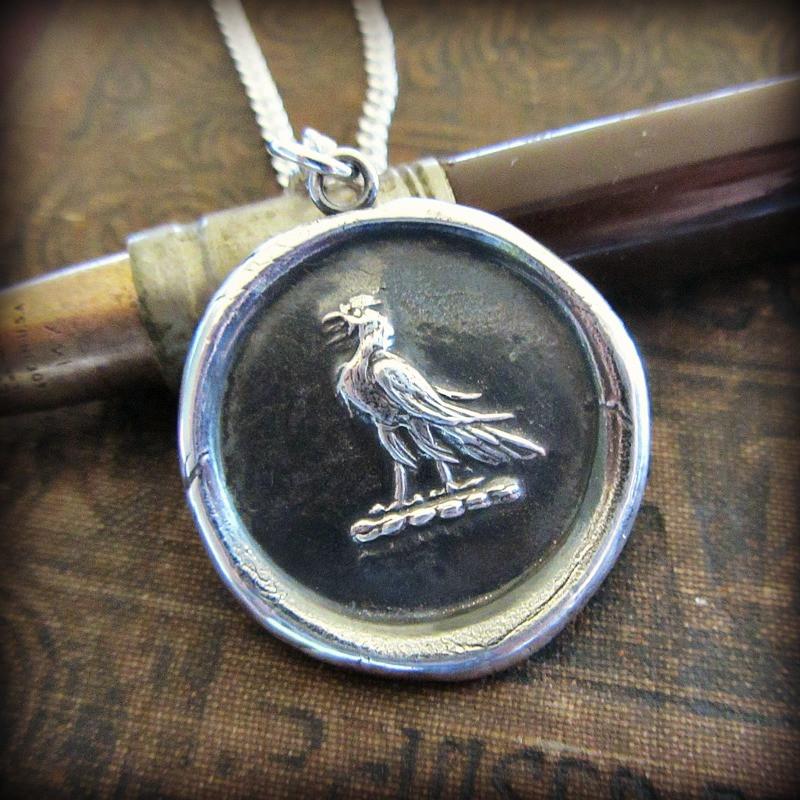 Eagle Wax Seal Medallion - Victory & Courage - Shannon Westmeyer Jewelry - 1