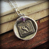 I do it for my family bronze wax seal pendant.