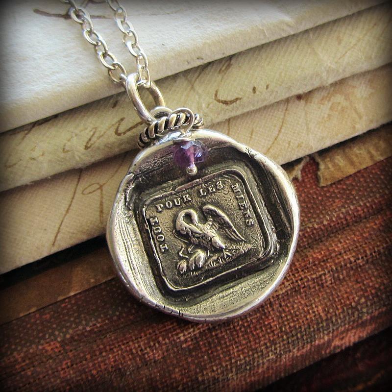 I do it for my family bronze wax seal pendant. 