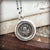 Forget Me Not flower wax seal necklace with silver chain