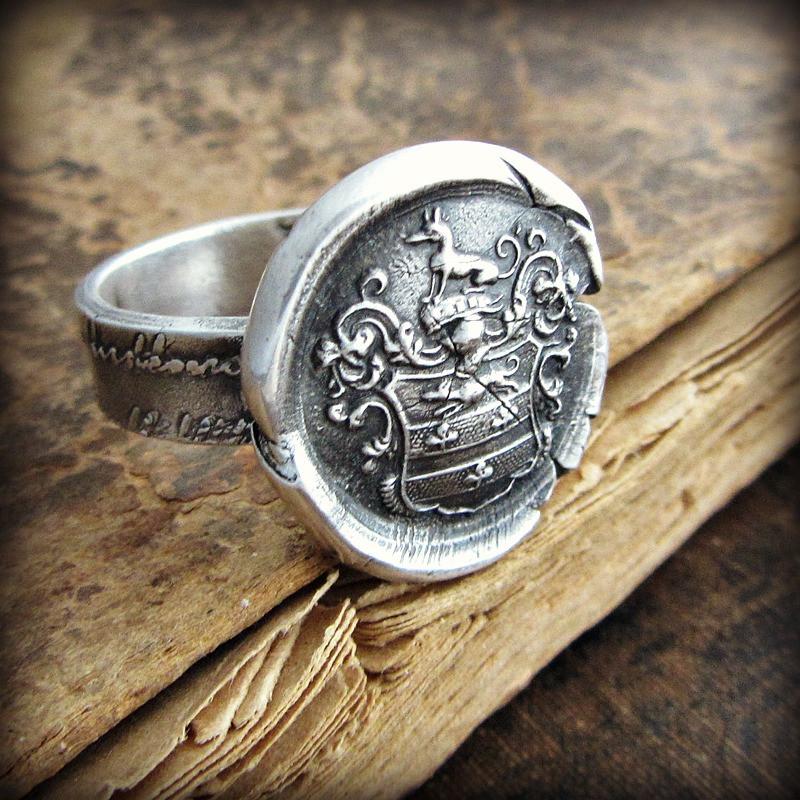 Greyhound Wax Seal Ring 