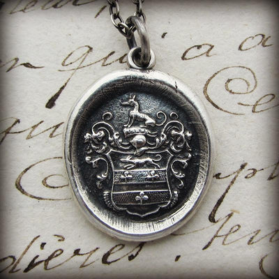 Greyhound Wax Seal Crest - Courage and Loyalty - Shannon Westmeyer Jewelry - 2