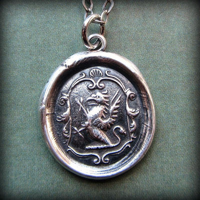 Griffin Wax Seal Crest   Courage, Perseverance & Watchfulness - Shannon Westmeyer Jewelry - 3