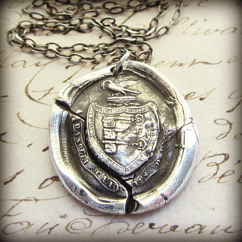 Guardianship Wax Seal Crest Necklace 