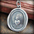 Our ardent love heart wax seal necklace.
