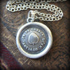 Ivy Leaf Wax Seal Pendant - Strong & Lasting Friendship - Shannon Westmeyer Jewelry - 2