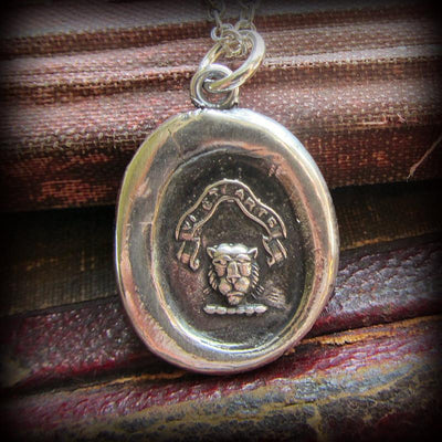 By Strength and Skill - Lion Wax Seal Crest - Strength, Justice and Deathless Courage - Shannon Westmeyer Jewelry - 2