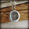 Tiny Lyre of Hermes Petite Wax Seal Necklace - Shannon Westmeyer Jewelry - 1