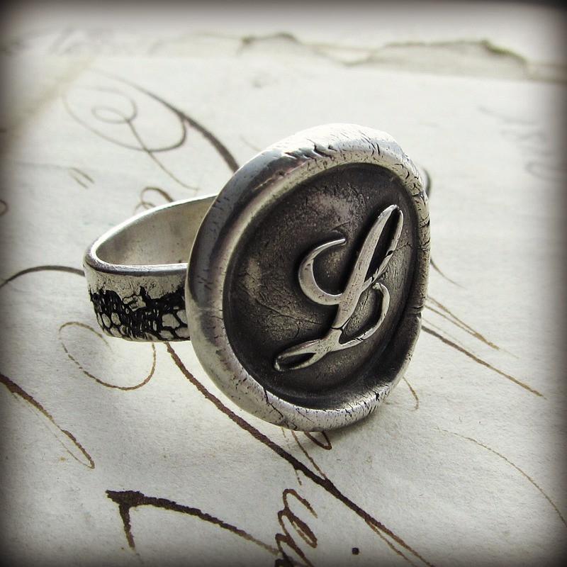 Monogram Wax Seal Ring - Shannon Westmeyer Jewelry - 1