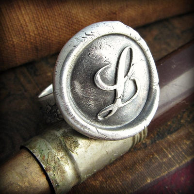 Monogram Wax Seal Ring - Shannon Westmeyer Jewelry - 2