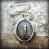 Muse of Music Wax Seal Necklace  Greek Goddess Euterpe - Shannon Westmeyer Jewelry - 2