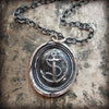 Nautical Anchor Wax Seal Necklace - Shannon Westmeyer Jewelry - 5