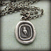 Tiny Owl Wax Seal Necklace  Wisdom, Vigilance & Wit - Shannon Westmeyer Jewelry - 1