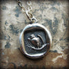 Owl Wax Seal Necklace - Wisdom, Vigilance, Mystery & Protection - Shannon Westmeyer Jewelry - 4