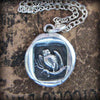 Owl Wax Seal Necklace - Wisdom, Vigilance, Mystery & Protection - Shannon Westmeyer Jewelry - 2