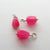 add a stone - Hot Pink Chalcedony Nugget Charm