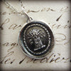 Prosperity Wax Seal Necklace - Wheat Sheaf - A symbol for prosperity, abundance and hope - Shannon Westmeyer Jewelry - 2