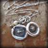 Queen Bee & Crown Wax Seal Charm Necklace - Shannon Westmeyer Jewelry - 2