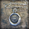 Hope Conquers All - Rabbit Wax Seal Crest Necklace - Hope & Inspiration - Shannon Westmeyer Jewelry - 2