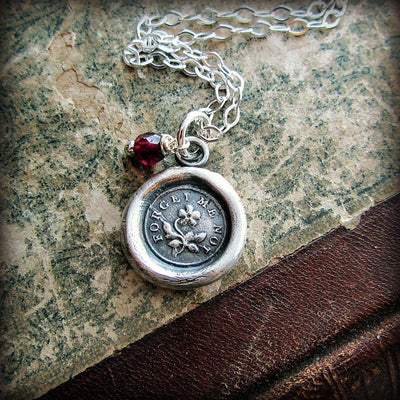 Forget Me Not Memorial Necklace - Shannon Westmeyer Jewelry - 2