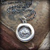 Rooster "While I Live I'll Crow" Wax Seal Necklace - Courage and Perseverance - Shannon Westmeyer Jewelry - 3