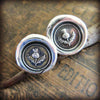 Scottish Thistle Wax Seal Cuff Links - Shannon Westmeyer Jewelry - 4