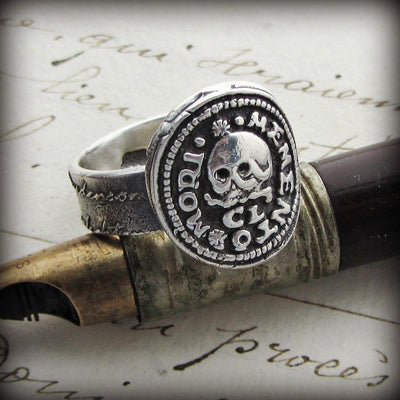 Skull Memento Mori Ring - Shannon Westmeyer Jewelry - 3