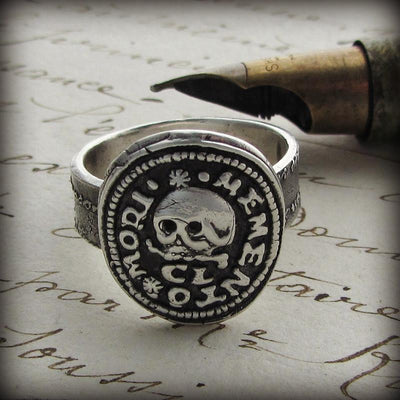 Skull Memento Mori Ring - Shannon Westmeyer Jewelry - 4