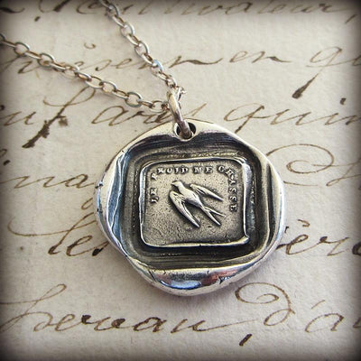 Swallow Wax Seal Necklace - Shannon Westmeyer Jewelry - 2