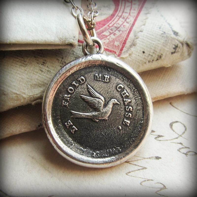 Swallow Wax Seal - Optimistic & Kindhearted - Shannon Westmeyer Jewelry - 1
