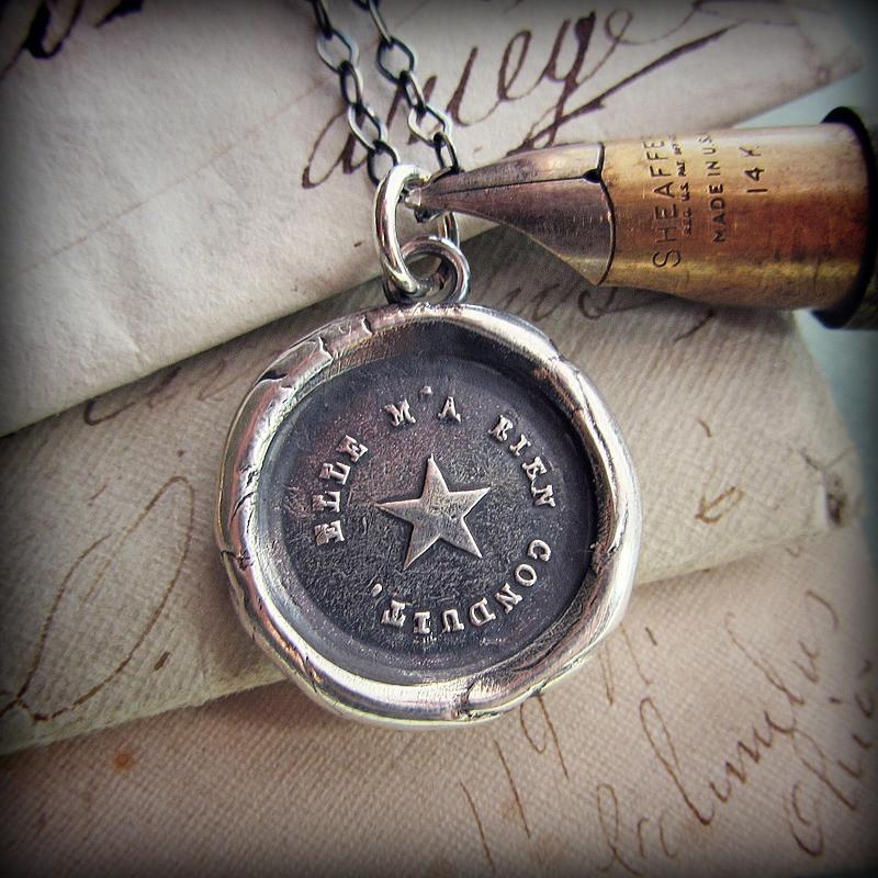 True North Star Wax Seal Necklace - You are my True North - Shannon Westmeyer Jewelry - 1