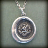 Courage in Difficulties wax seal neckace