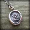 Watchful Protector - Owl Wax Seal Necklace - Shannon Westmeyer Jewelry - 2